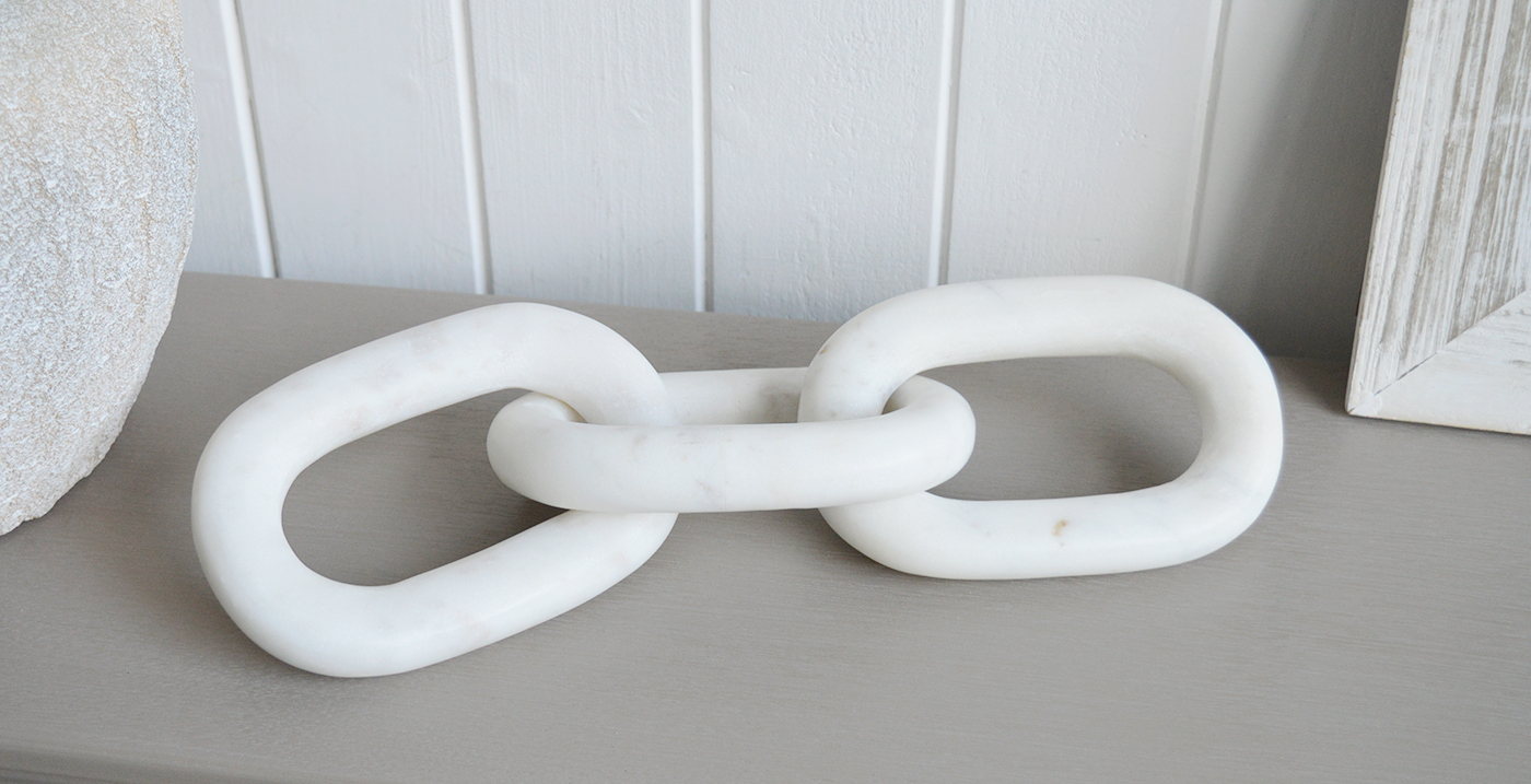 White Marble Chain - Modern Farmhouse, Country, Coastal and Hamptons styling homes and interiors