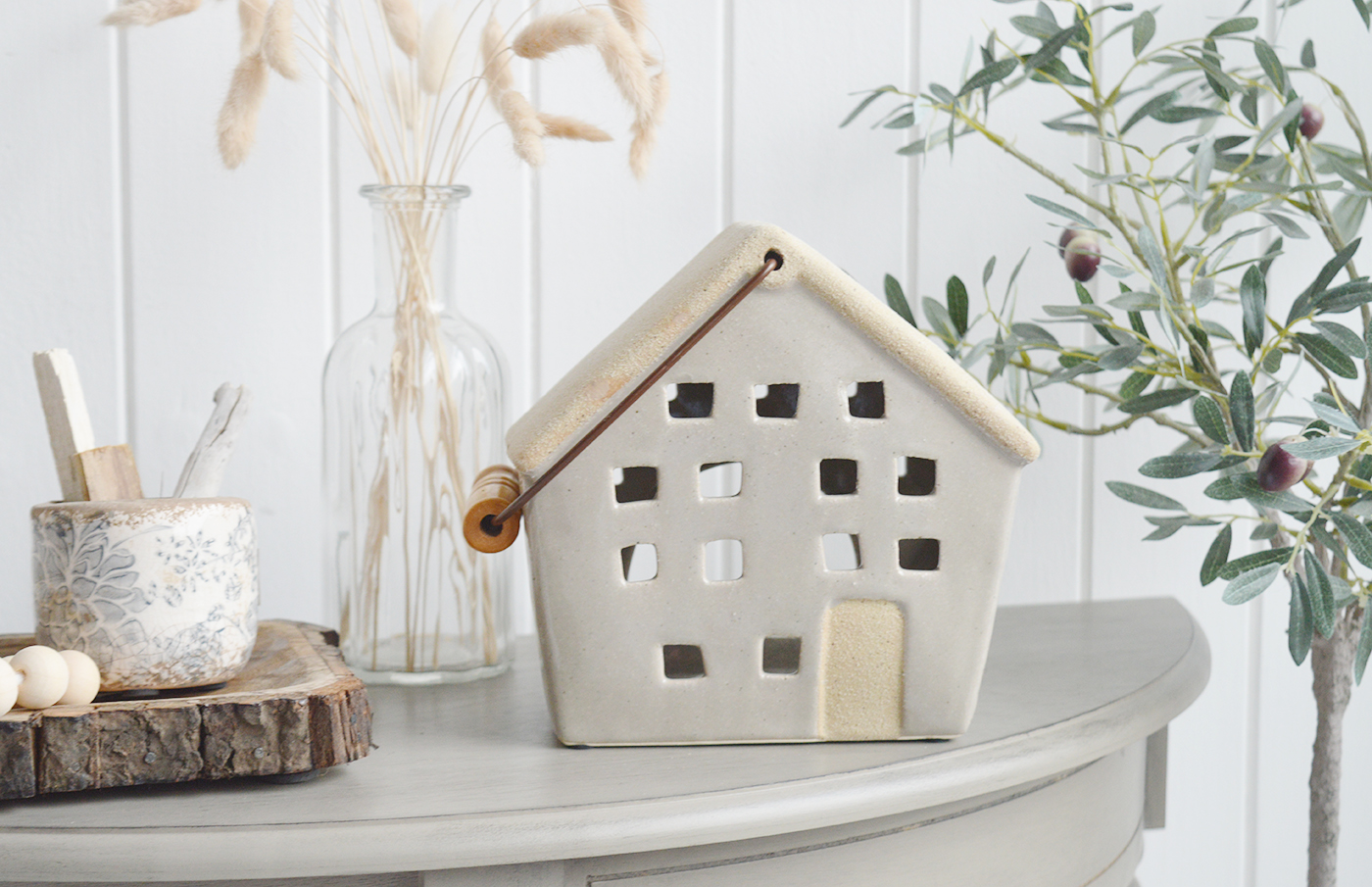Town House Candle holder - The White Lighthouse Coastal New England Home Decor