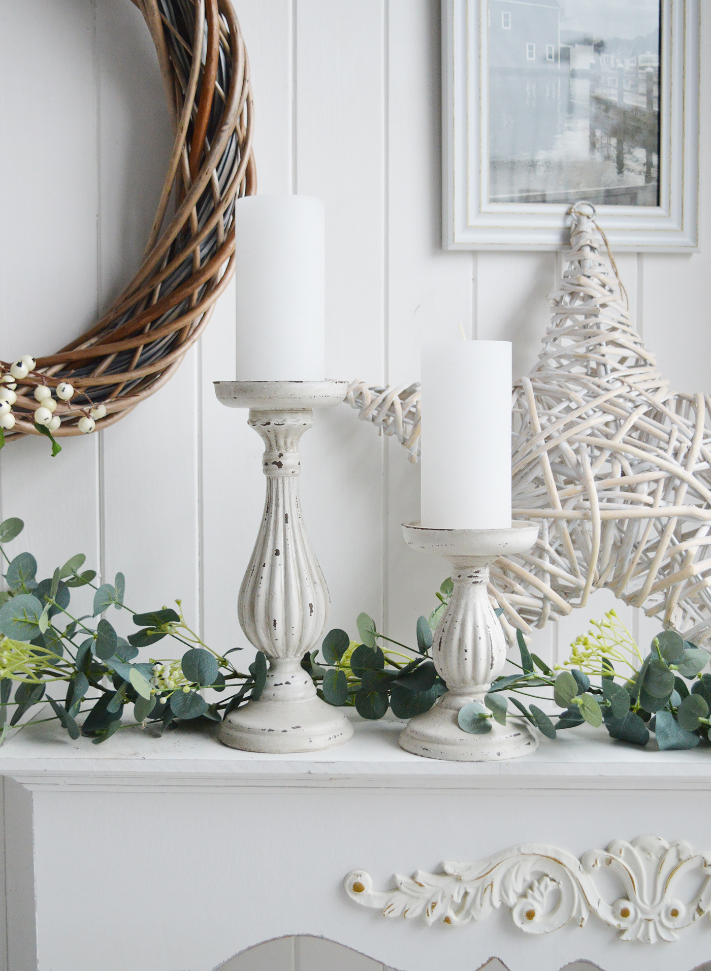 New England Ski Lodge style Christmas Decor for modern farmhouse and country homes and interiors