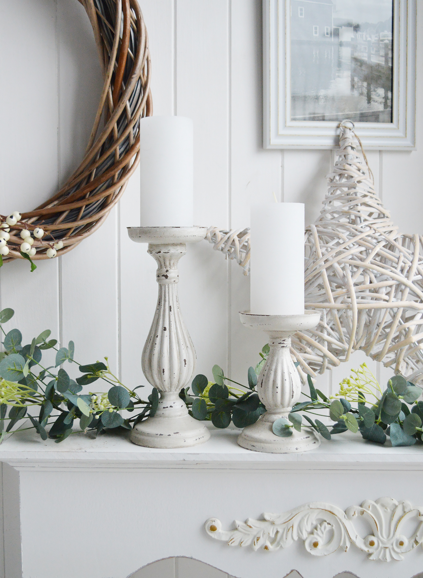 New England Ski Lodge style Christmas Decor for modern farmhouse and country homes and interiors