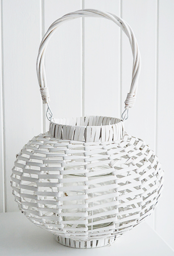 White candle holder for white home