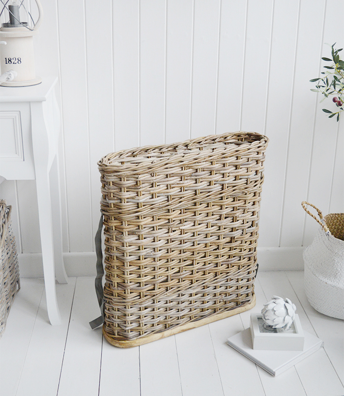 Casco Bay Grey willow umbrella stand from The White Lighthouse Furniture