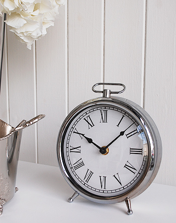 Chrome Mantel Clock