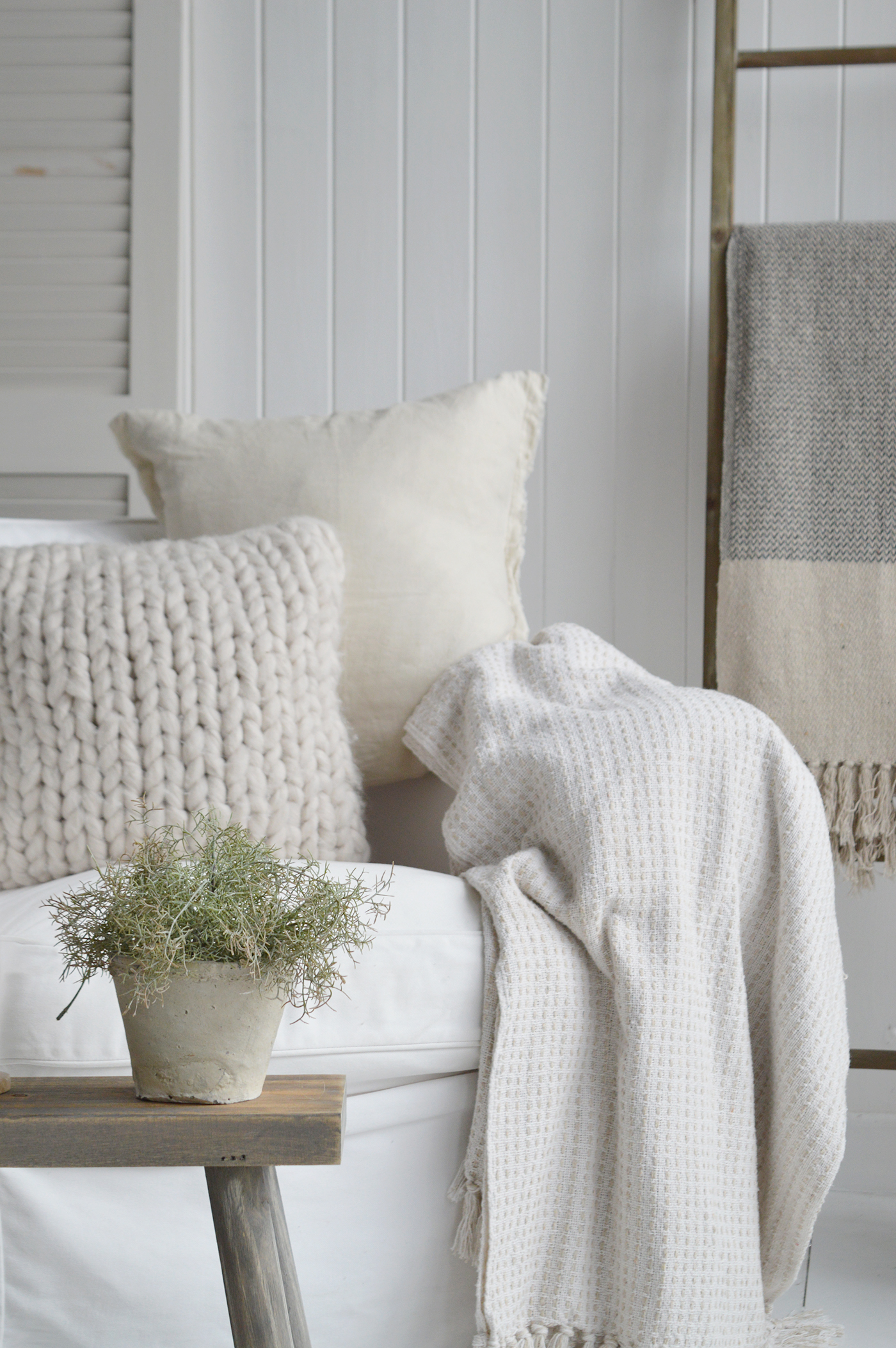 relaxed neutral soft furnishings for hamptons beach homes