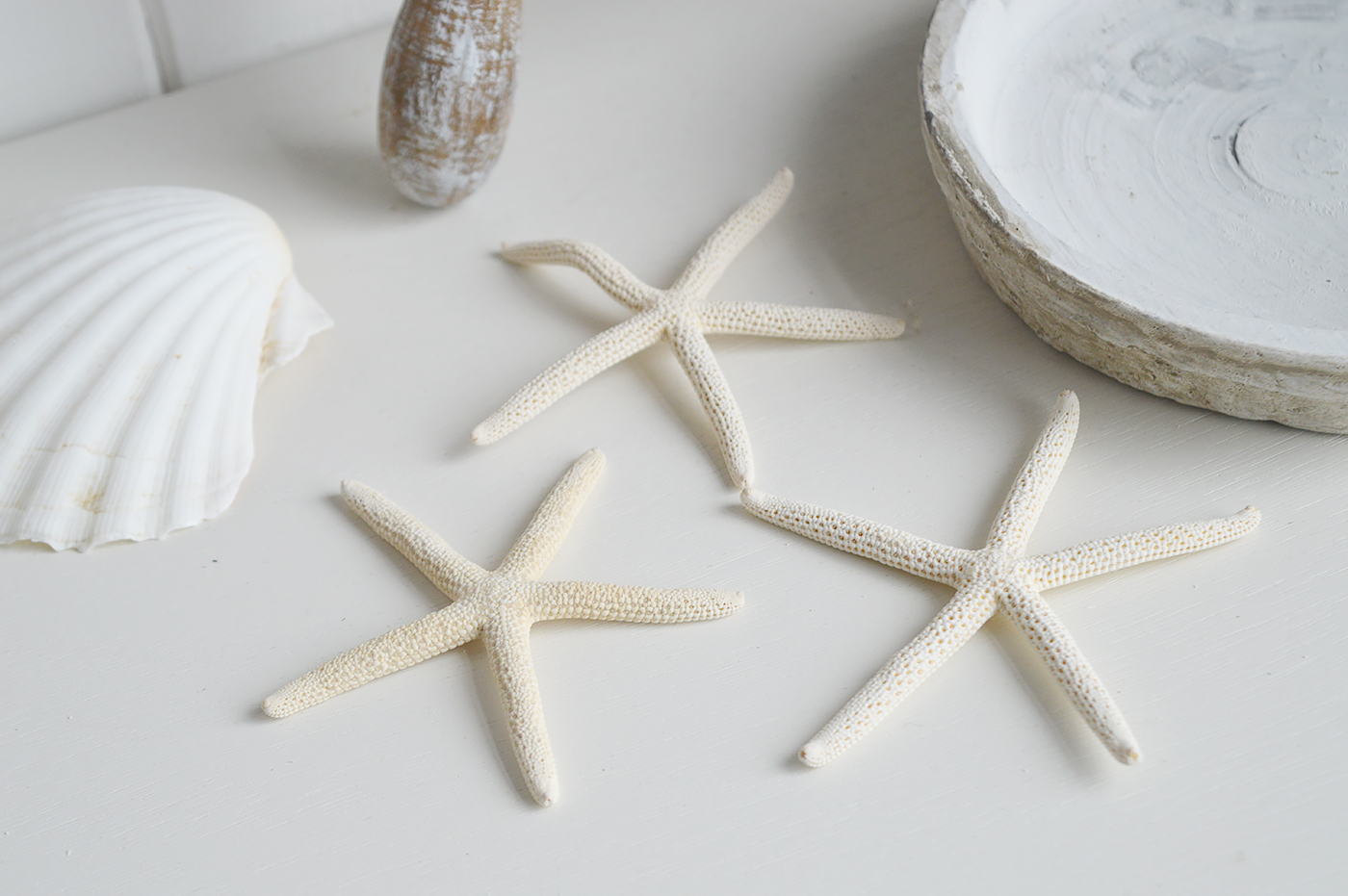 Nautical, coastal and beach home decor accessories and Furniture from The White Lighthouse Furniture - Decorative Starfish and Shells