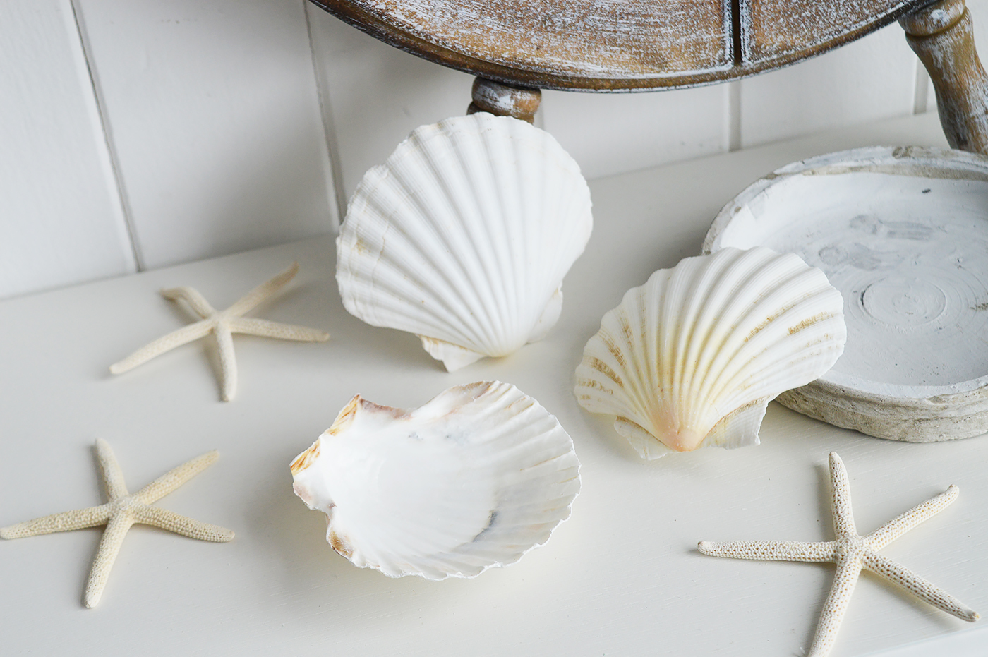 Nautical, coastal and beach home decor accessories and Furniture from The White Lighthouse Furniture - Decorative Starfish and Shells