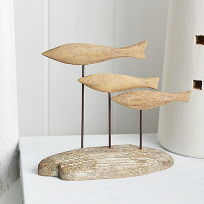Standing Shoal of Fish - Coastal Nautical Beach Furniture &  Accessories