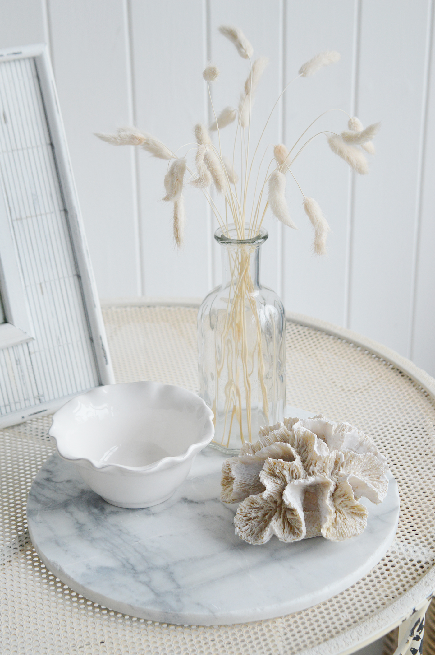 Faux coral for coffee table styling a Hamptons style interior