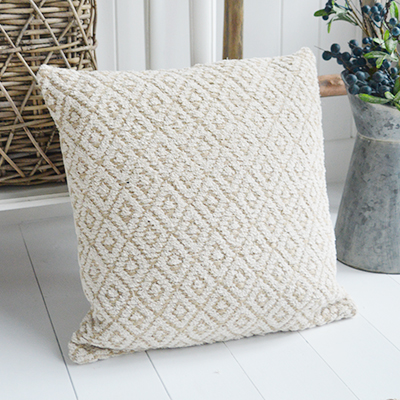  Jute Cushion - Just perfect for our New England styled interiors for coastal, city and country homes in a simple but gorgeous style