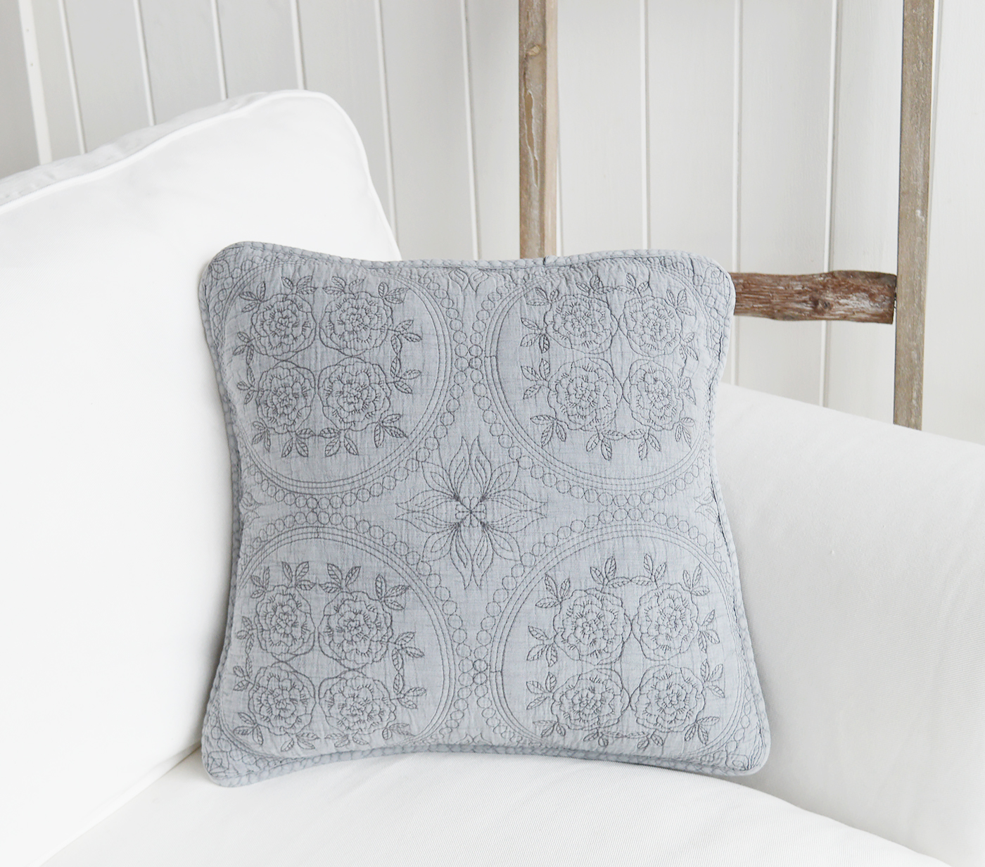 The White Lighthouse. New England style furniture and home interiors for coastal, country and farmhouse interior design - Range of cushions - Piermont