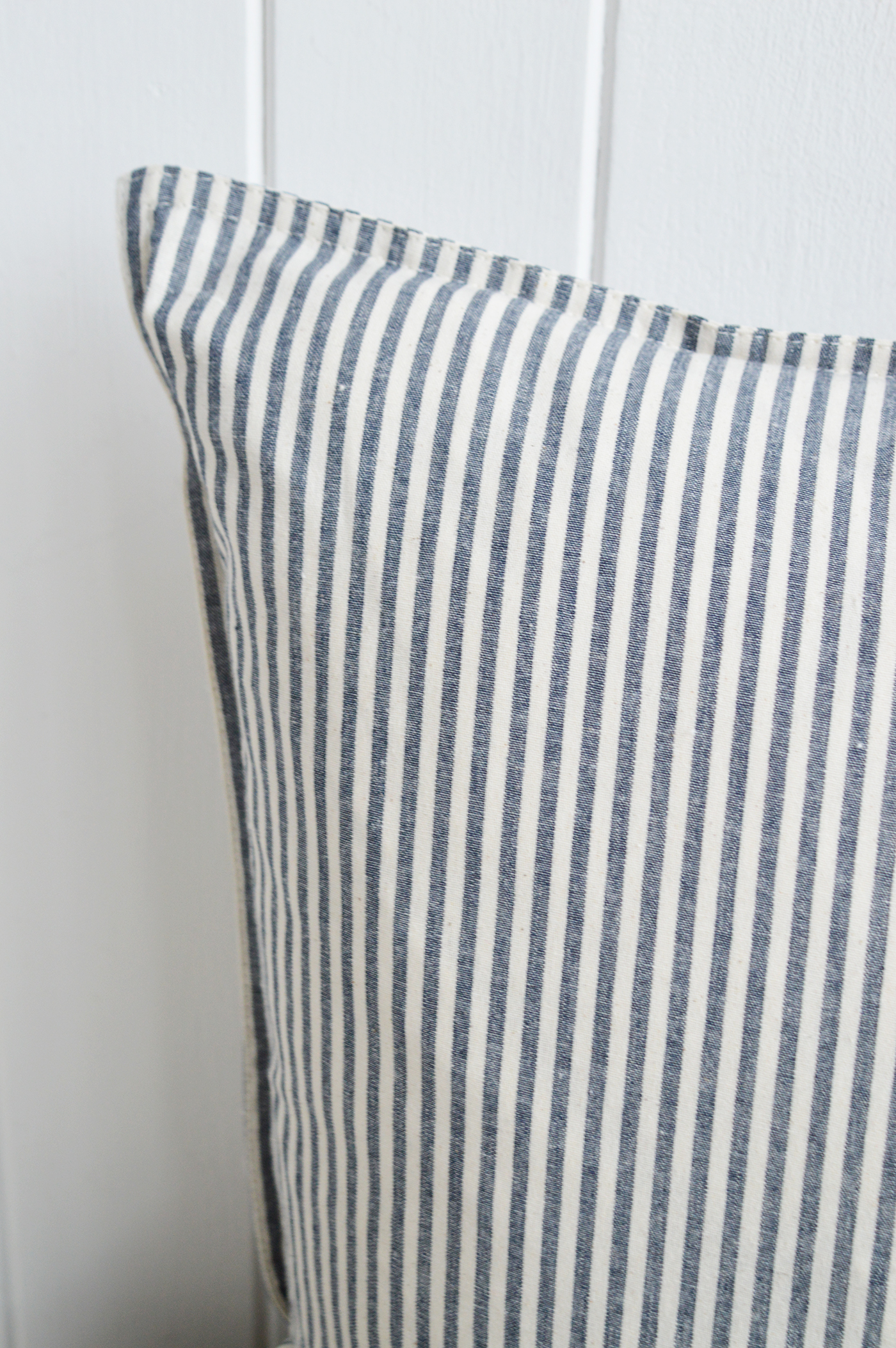 Rhode Island Striped Cushion Covers Linen Blends - New England, Hamptons, Modern Farmhouse and coastal cushions and interiors - navy stripe