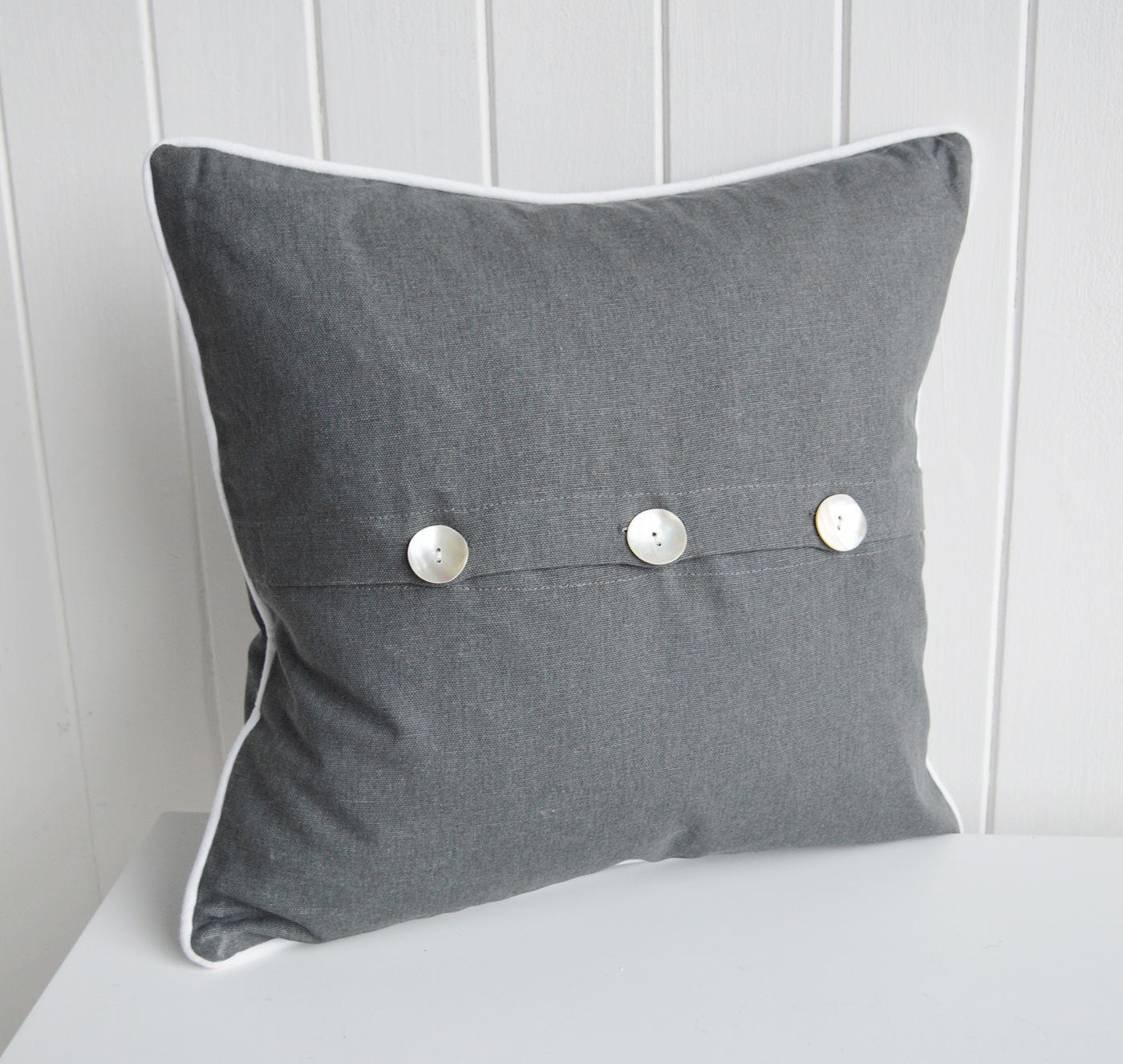 New England style cushions for home interiors - Grey Star Cushion