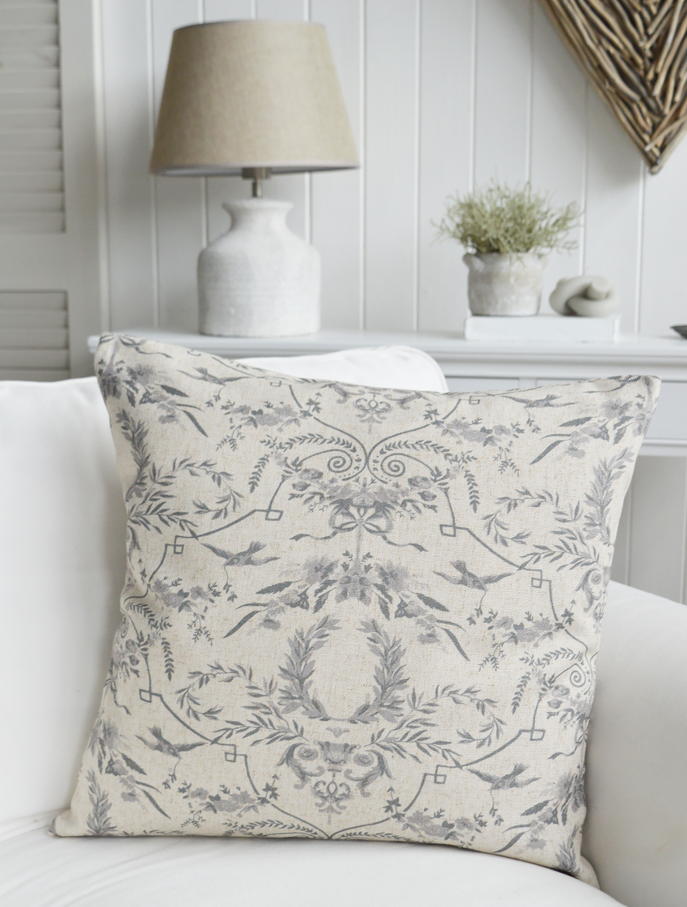 Serenity Luxury Cushion - New England, Hamptons, Modern Farmhouse and Country and coastal cushions and interiors