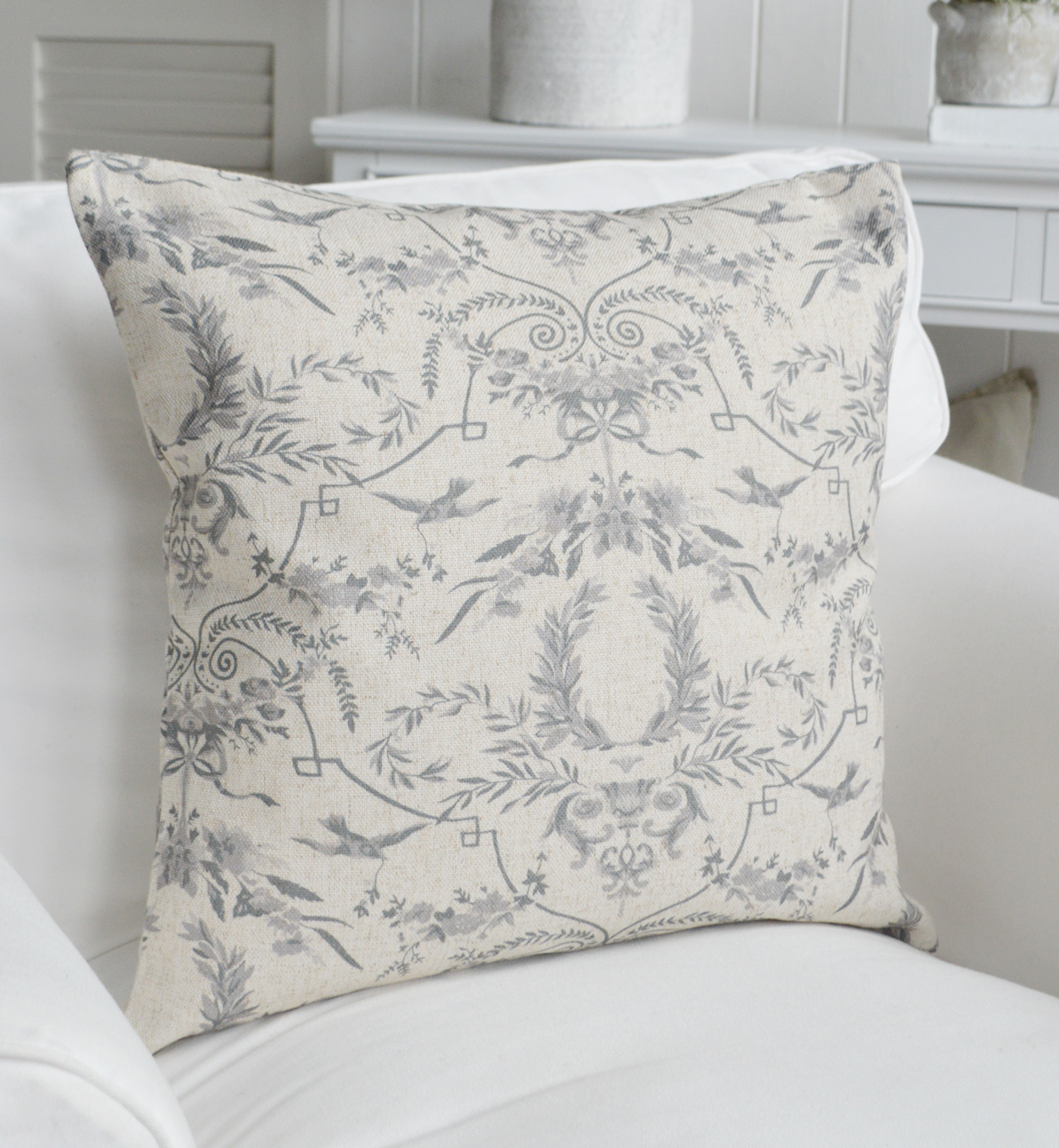 Serenity Luxury Cushion - New England, Hamptons, Modern Farmhouse and Country and coastal cushions and interiors