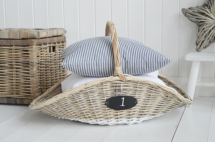 Our Cape Cod striped cushion cover in two colour ways - Navy and white and red and white. Team our Cape Cod stripes with accents of sun bleached colour to channel the spirit of summer by the coast.
	  A very versatile design to work in any interiors but is perfect for conjuring up a summer beach feel for New England country and coastal homes