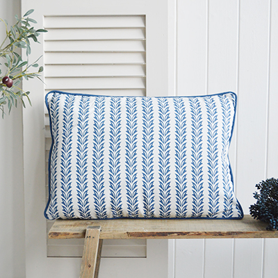 New England Style Country, Coastal and White Furniture and accessories for the home. Falmouth Rectangle Cushion