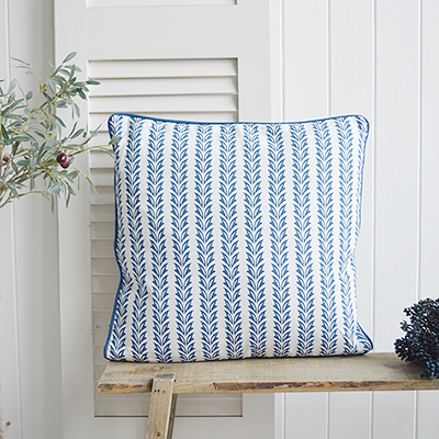 New England Style Country, Coastal and White Furniture and accessories for the home. Falmouth Square Cushion