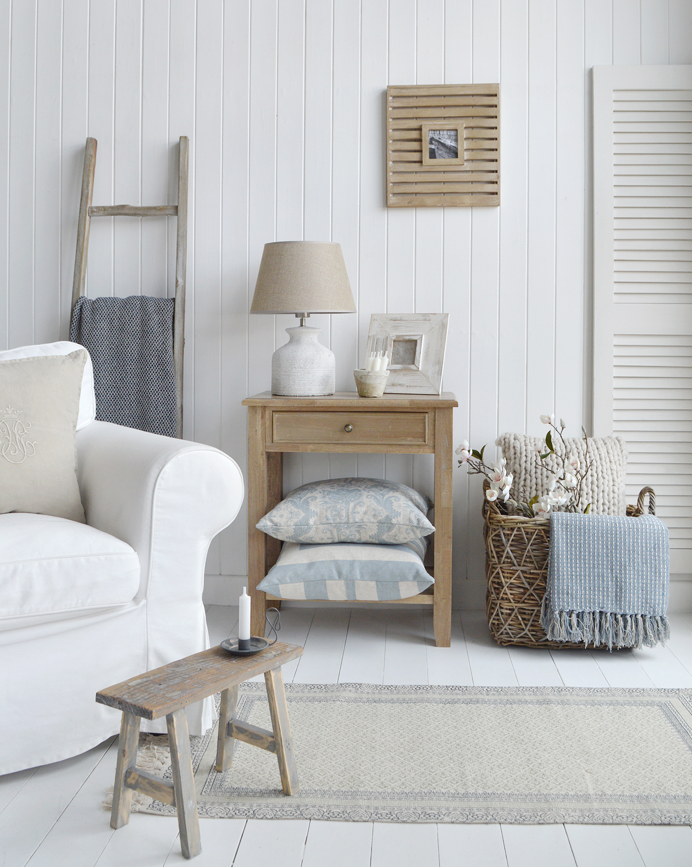 New England furniture for coastal, modern country and farmhouse style interiors for UK