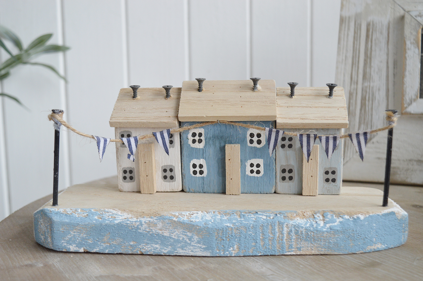 Driftwood Wooden houses - New England Coastal and Beach House Style Home Decor - 3 houses