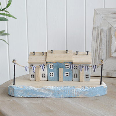 Driftwood Wooden houses from The White Lighthouse Home Decor. New England Furniture and home decor accessories for the home interiors