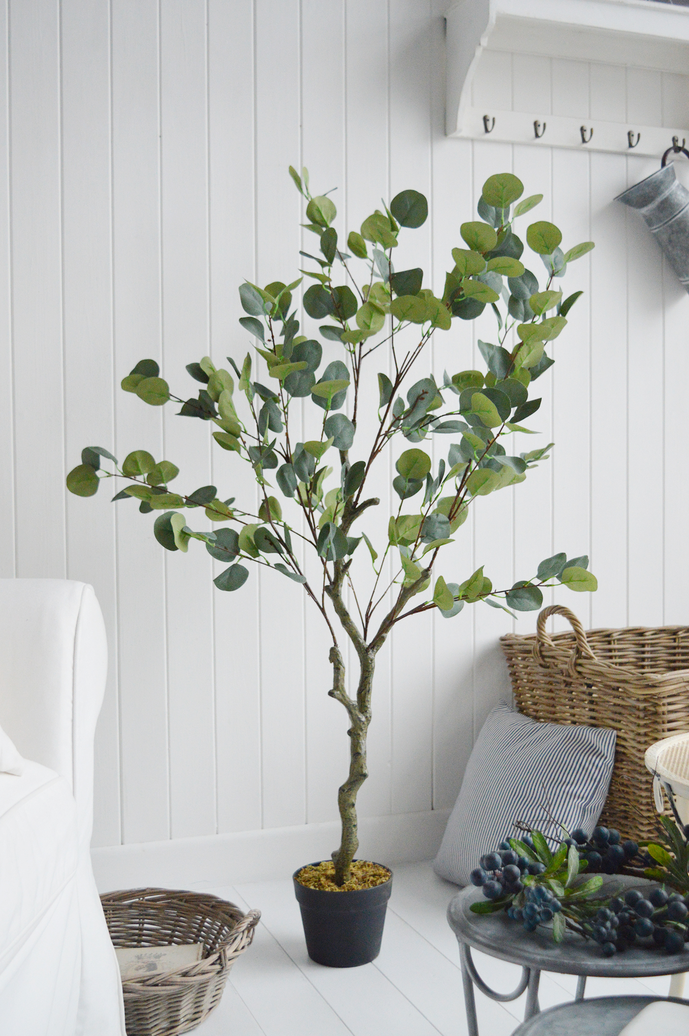 Artificial greenery Large and Small Eucalyptus tree from The White Lighthouse New England Country and Coastal Home Furniture and Interiors