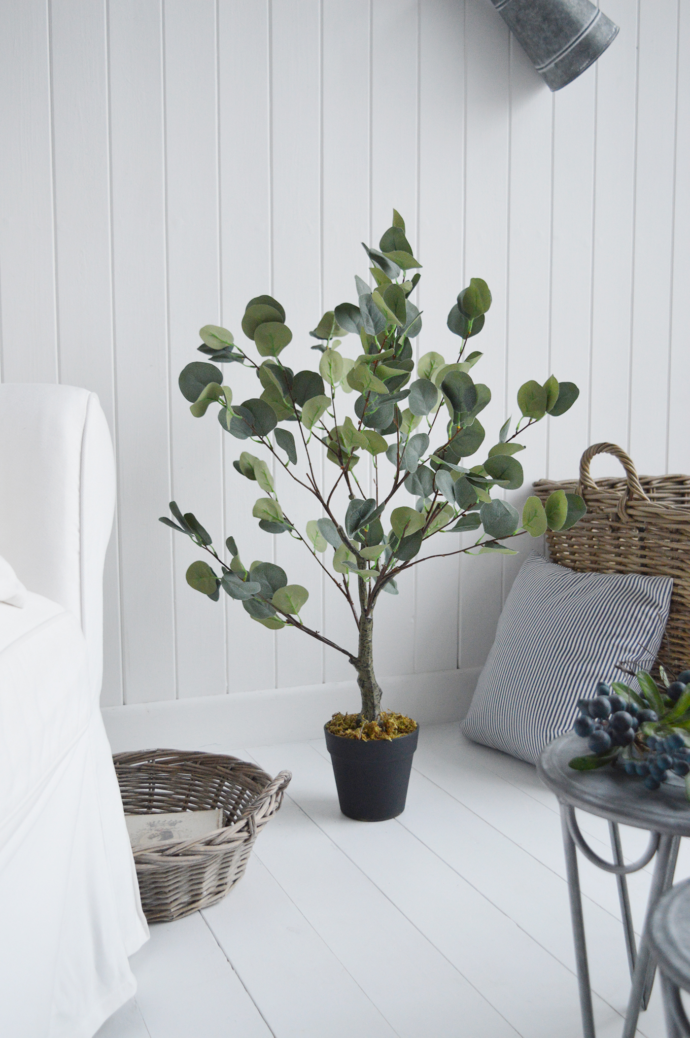 Artificial greenery Large and Small Eucalyptus tree from The White Lighthouse New England Country and Coastal Home Furniture and Interiors