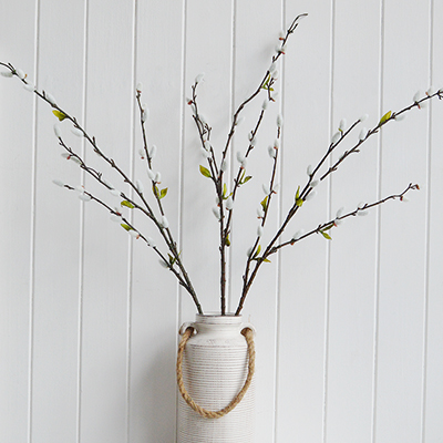 Faux Pussy Willow - New England Furniture, home and interiors for coastal and modern farmhouses