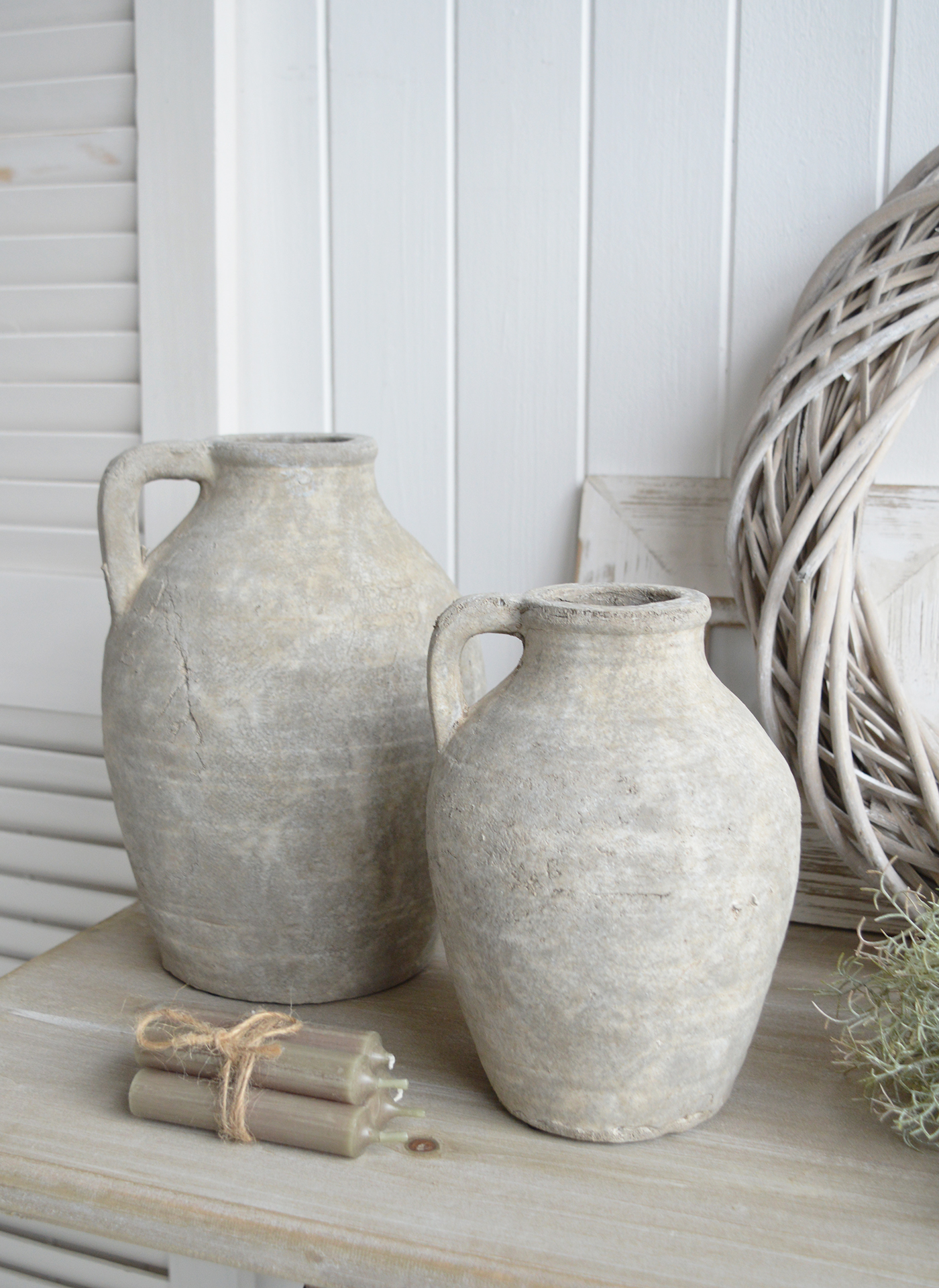 Inspired by the rugged beauty of New England, The Harmony rustic stone vases bring a touch of timeless elegance to both coastal and farmhouse interiors.