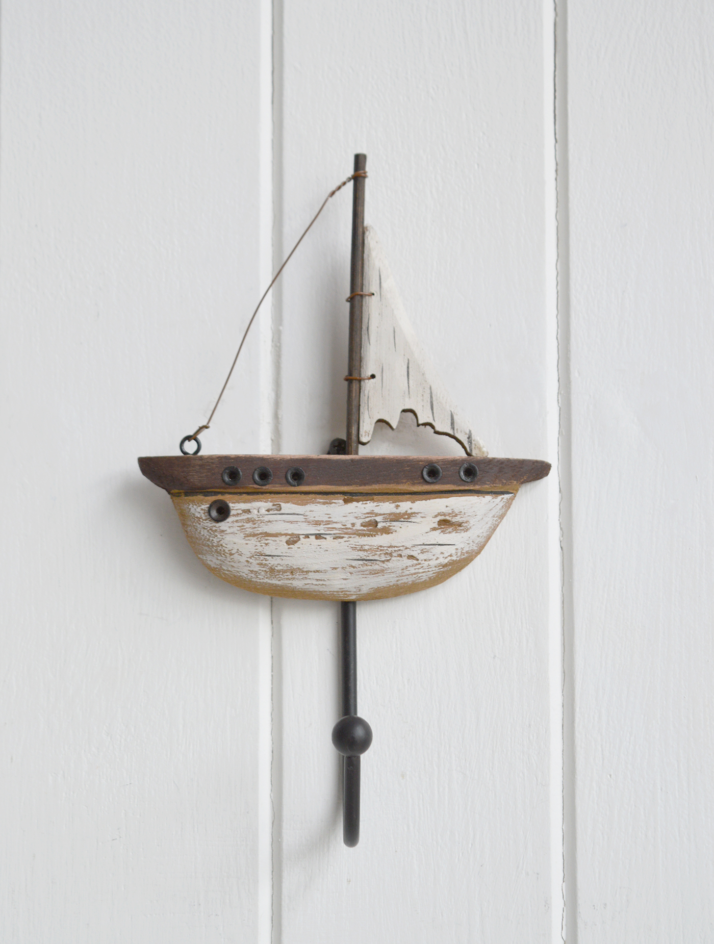 Coastal wall hooks -  Lighthouse and Yacht hook for coastal and Hamptons homes