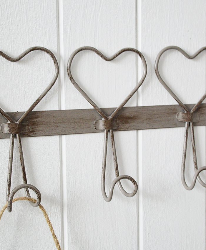 A strong and sturdy set of four hooks ideal for hanging coats, towels etc or purely for decorative purposes to add interest to an empty wall