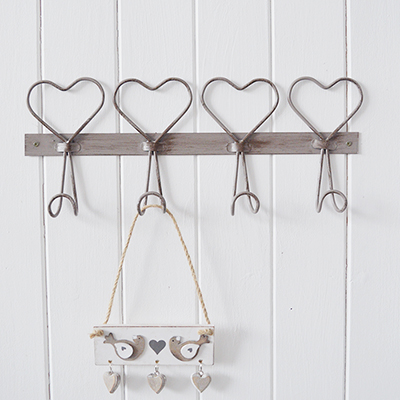 A strong and sturdy set of four hooks ideal for hanging coats, towels etc or purely for decorative purposes to add interest to an empty wall