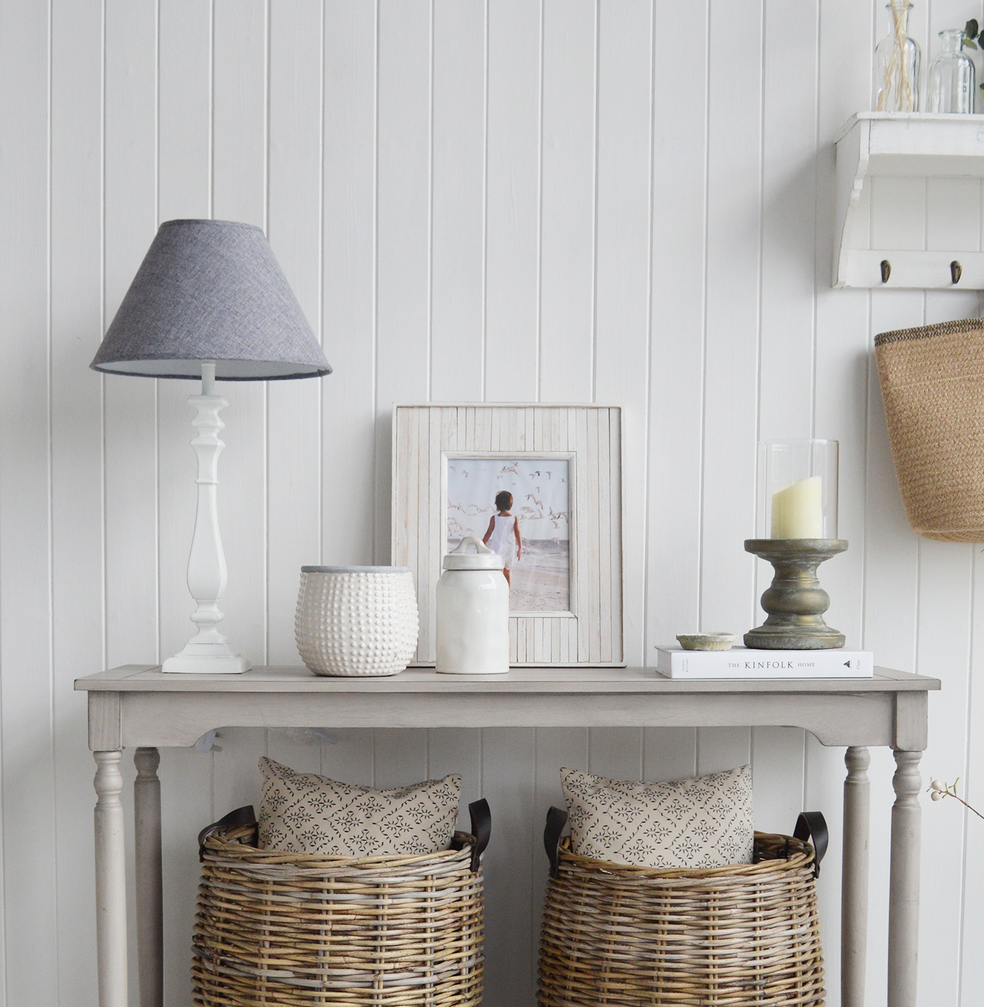 White Ceramic Bowl - White Furniture and home decor accessories for New England style homes for country, city, farmhouse and coastal from The White Lighthouse