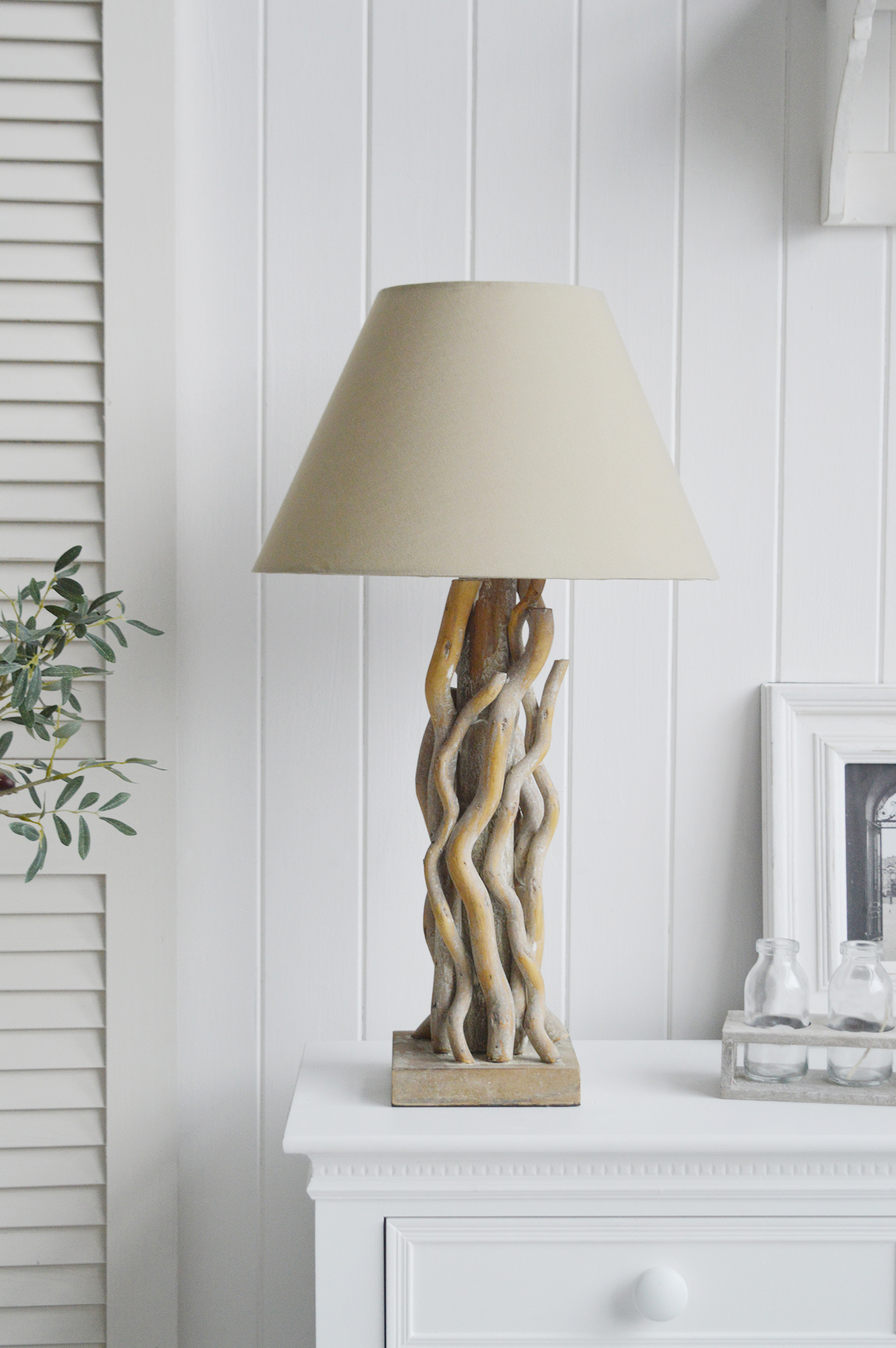 Lamps Boothbay Driftwood Lamp, Natural Wood Table Lamp Uk