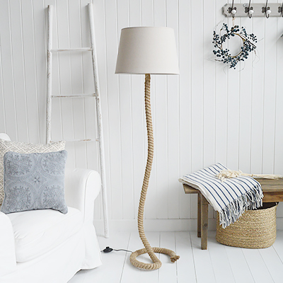 Coastal New England lamps - Rope Coastal Floor Lamp