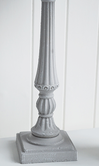 Grey table lamp base