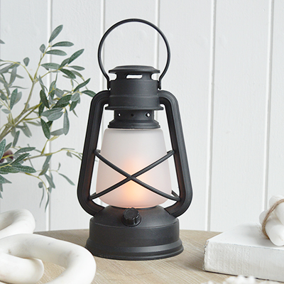 Coastal Replica Oil Lantern Lamp for New England coastal stlye lamps and lighting to complement our range of coastal furniture and interiors