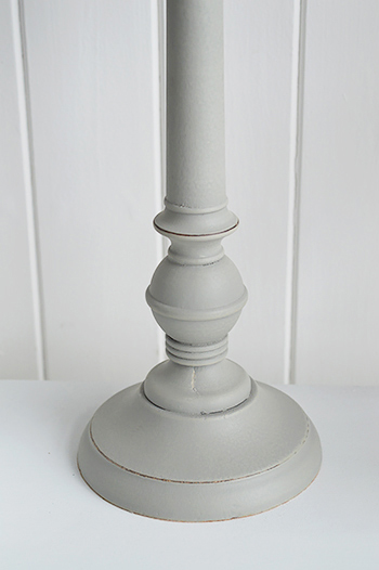 Grey and white table lamp