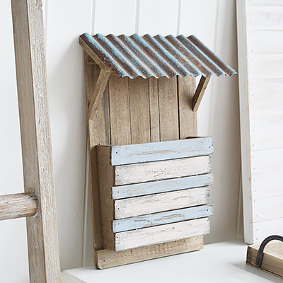 Rustic Wooden Letter or Memo Rack  from The White Lighthouse , New England style furniture and accessories for country, coastal, city and modern farm house