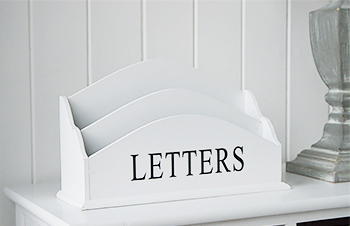 White home accessories - letter holder