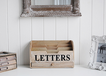 wooden letter holder