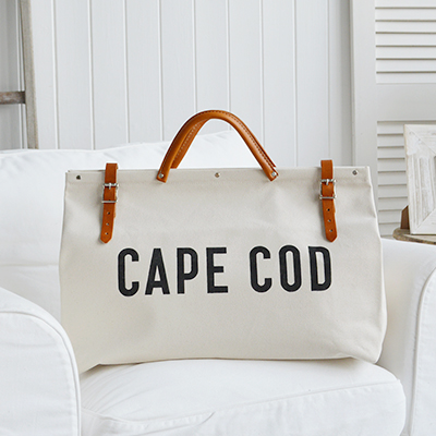 Nautical Coastal Furniture, lifestyle and accessories for the home. New England Lifestyle - Cape Cod Utility canvas bag