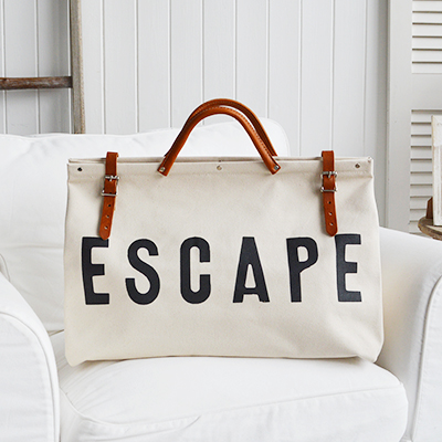 Nautical Coastal Furniture, lifestyle and accessories for the home. New England Lifestyle - Cape Cod Utility canvas bag