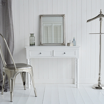 silver wall mirror or dressing table mirror from The White Lighthouse
