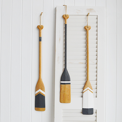 Decorative paddles / oars - Coastal and Beach House Decor