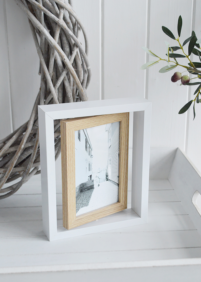 Salem White Swivel Photo Frames