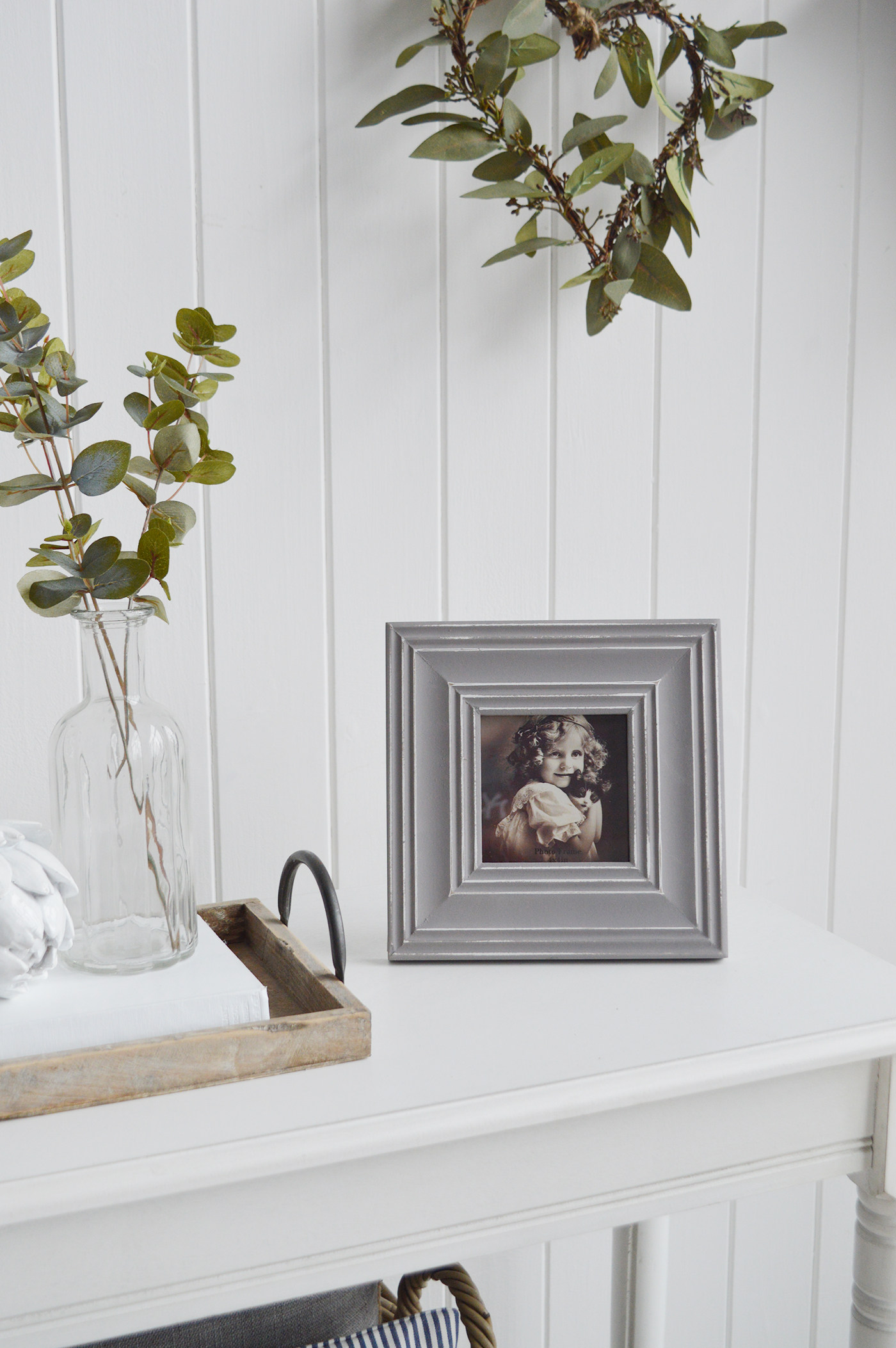 Portland square photo frame The White Lighthouse New England