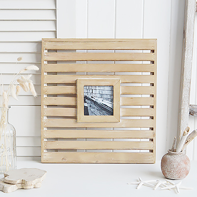 Weston Photo Frame.  White Furniture and home decor accessories for the New England styled home for all country, coastal and city houses. Oversized photo frame for 4 x 4 photo