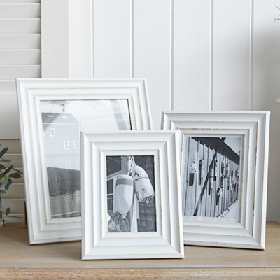 White Photo Frames. New England, Coastal