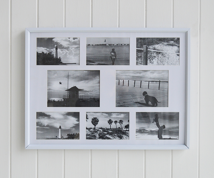 Portland white multi collage photoframe