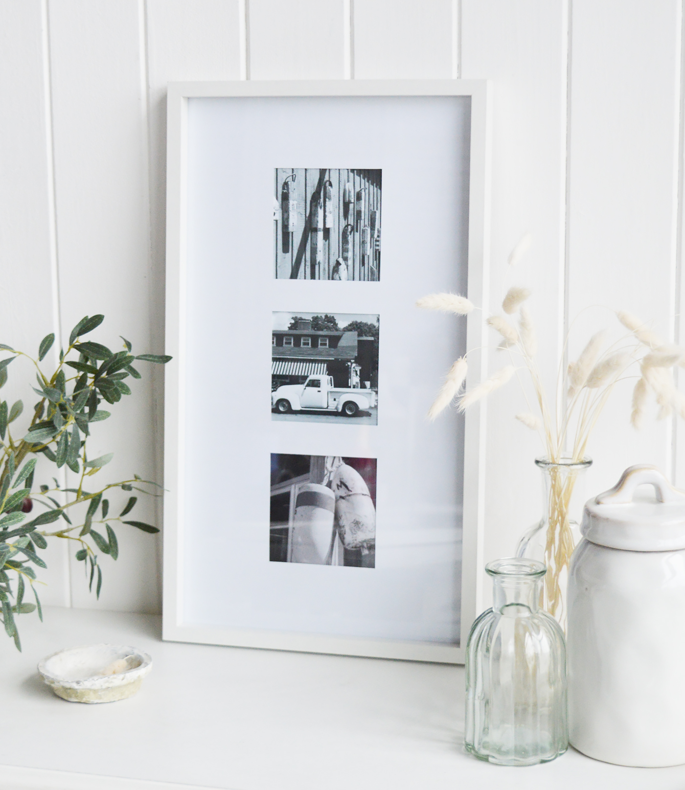 Portland square photo frame - The White Lighthouse white New England Country, Farmhouse  and Coastal Furniture and Interiors